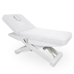 Łóżko Kosmetyczne Luna X Plus Pure Z Podgrzewaniem - Białe -Łóżka kosmetyczne- 